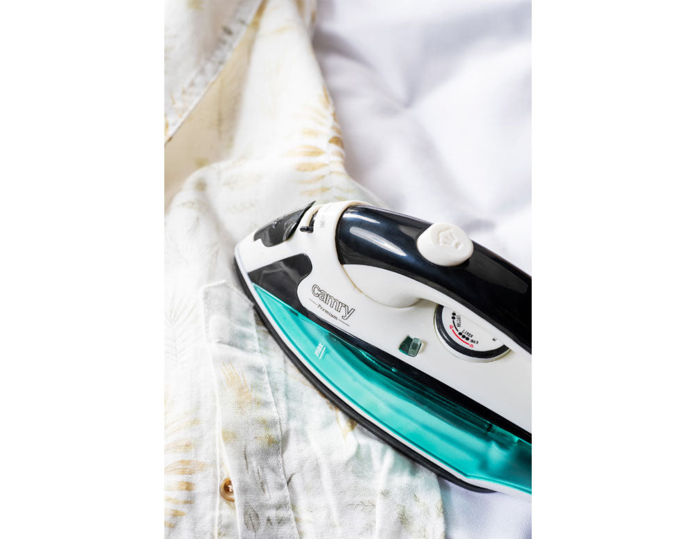 Fier de călcat de călătorie CAMRY CR-5024 1500 W cu abur, Placă de călcat antiaderentă