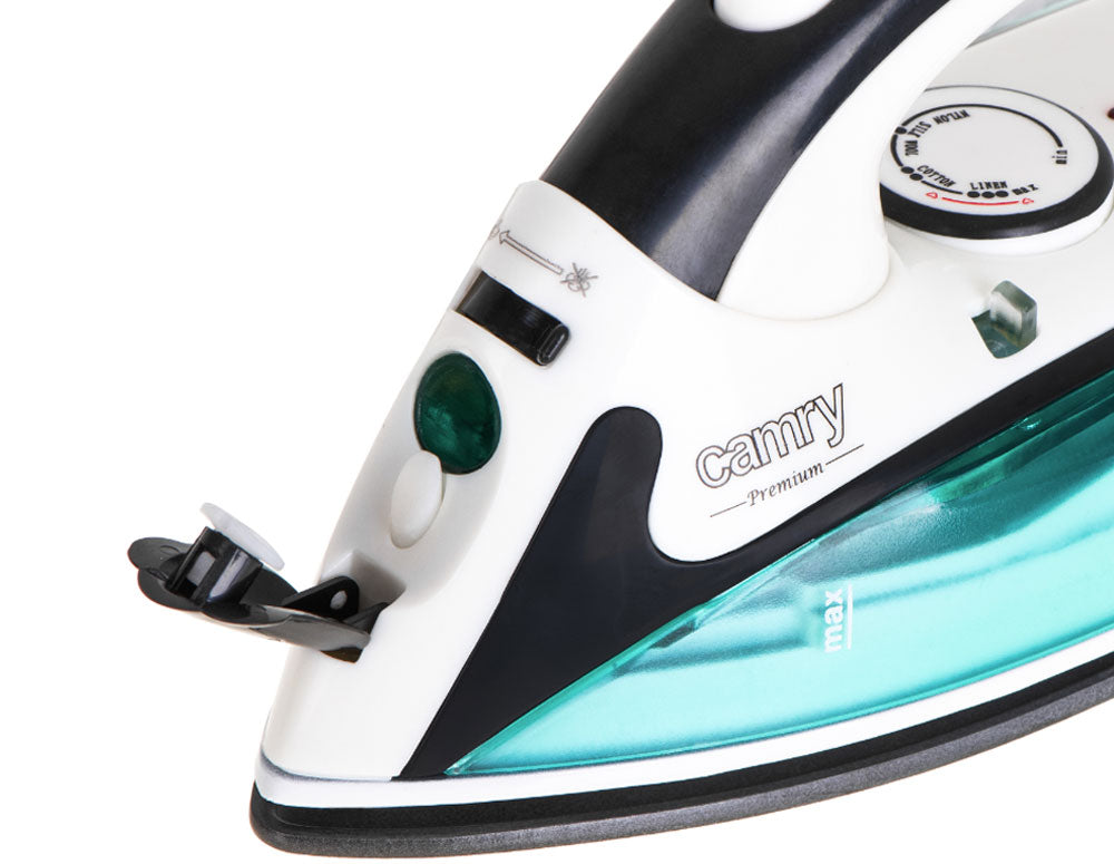 Fier de călcat de călătorie CAMRY CR-5024 1500 W cu abur, Placă de călcat antiaderentă