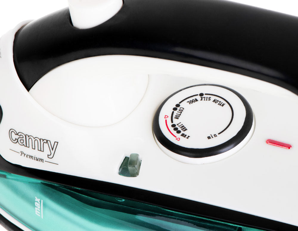 Fier de călcat de călătorie CAMRY CR-5024 1500 W cu abur, Placă de călcat antiaderentă