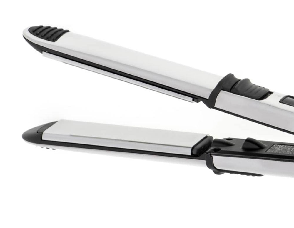 Placă de îndreptat părul profesională CAMRY CR 2320, 500W, 230°C, funcție de ionizare, plăci din titan, argint