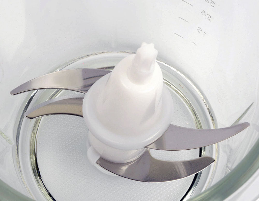 Tocător cu bol de sticlă ZEPHYR ZP 1111 IG, 300W, 1,5 litri, 2 viteze, 4 lame, Alb