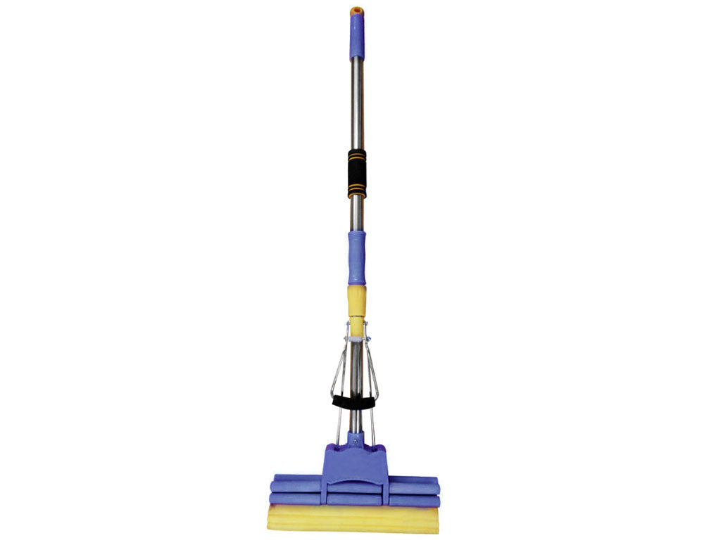 SAPIR SP-1120-HE1 Burete telescopic 1,28 m/27,5 cm/0,4 mm, mâner metalic, albastru/galben