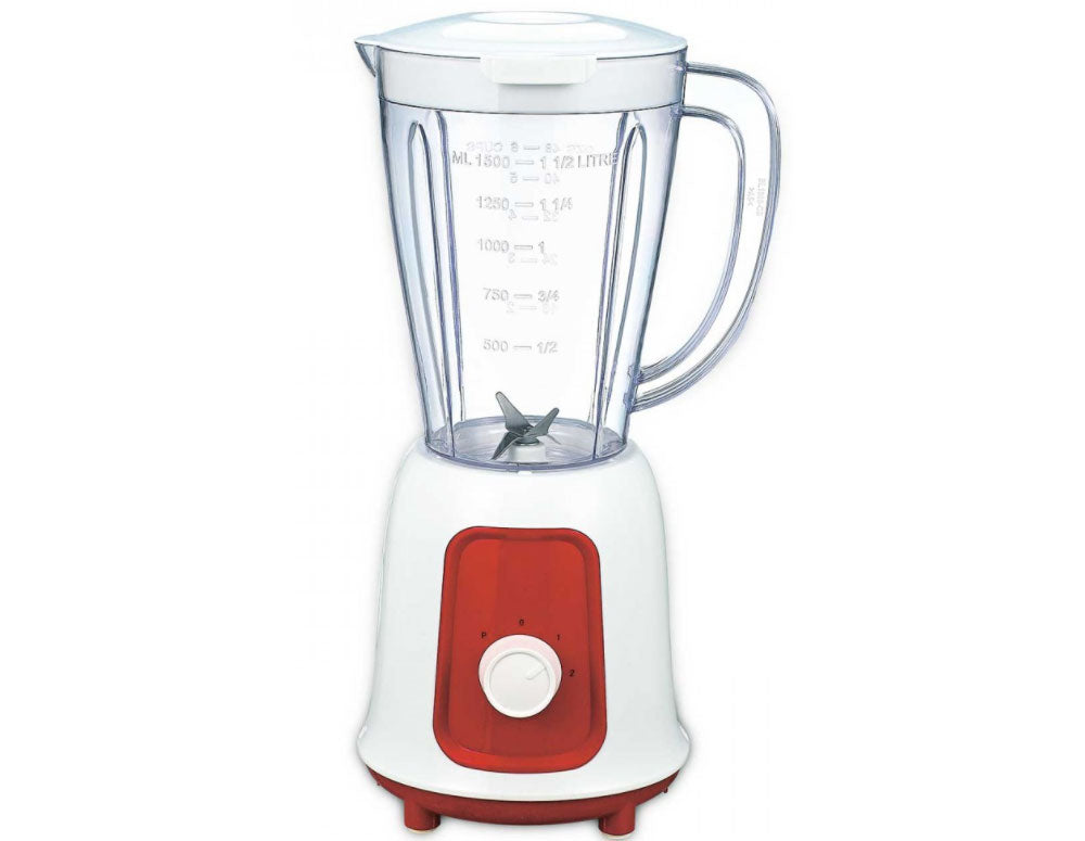 Blender ZEPHYR ZP 1162 G, 500W, 1,5 litri, 2 viteze + pulse, Alb/roșu