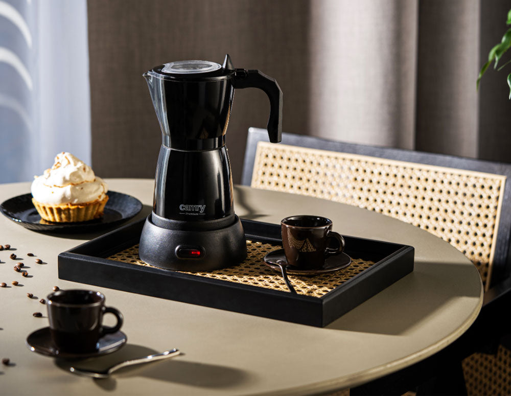 Cafetieră electrică cubaneză Camry CR 4415B, 480 W, 300 ml, 6 ore, Oprire automată, Negru