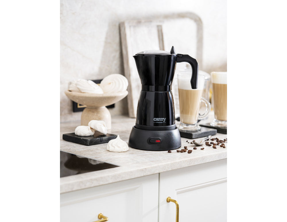 Cafetieră electrică cubaneză Camry CR 4415B, 480 W, 300 ml, 6 ore, Oprire automată, Negru