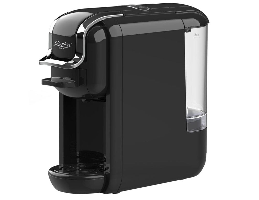 Espressor ZEPHYR ZP 1171 L, Pentru capsule și cafea măcinată 3 în 1, 1450 W, 19 bar, Negru
