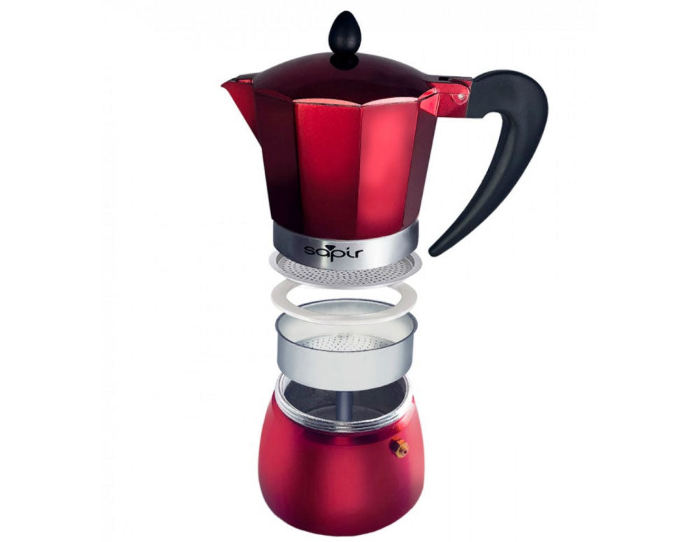 Cafetieră cubaneză SAPIR SP 1173 cu supapă de siguranță, design clasic și calitate