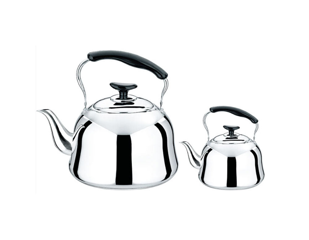 Set de 2 fierbătoare HAUS ROLAND HR-709-1, 1 și 3 litri, oțel inoxidabil, mâner din bachelită, lustruit oglindă