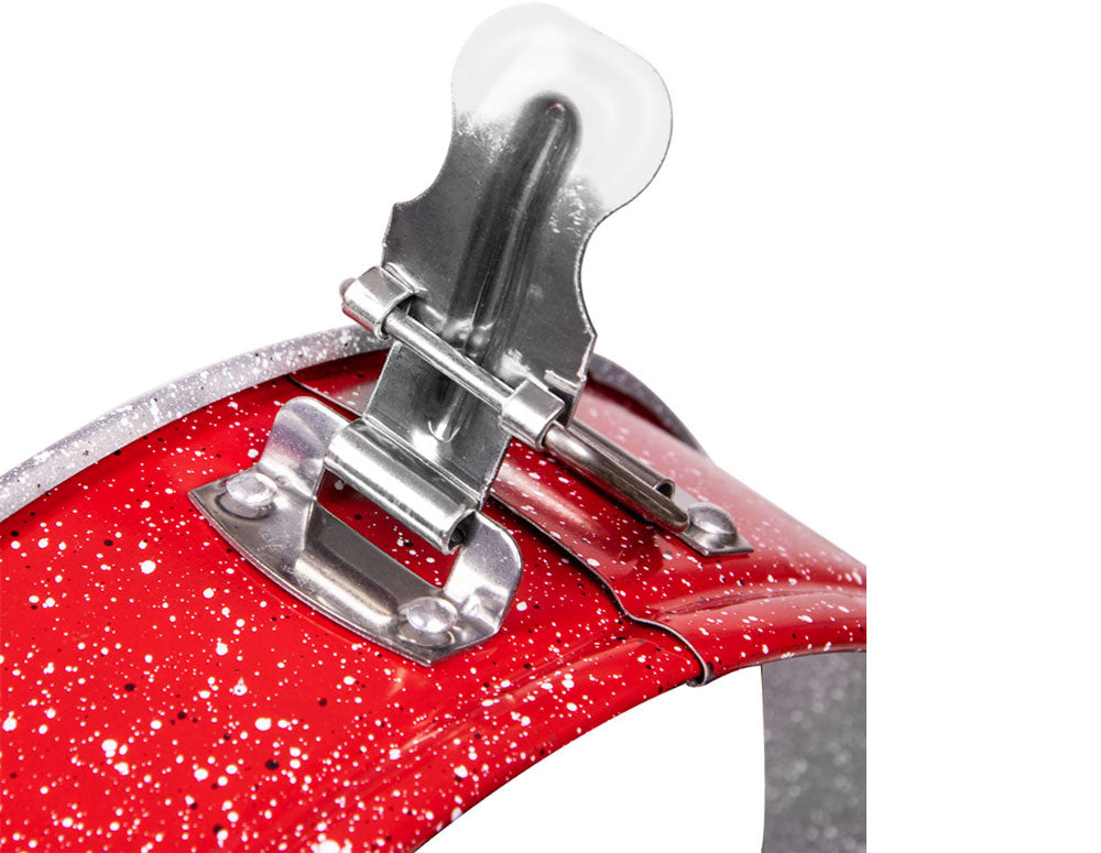 Tavă pentru tort cu fund decupat ZEPHYR Red Passion ZP 1223 EH28, 28 cm, acoperire marmorizată, roșie