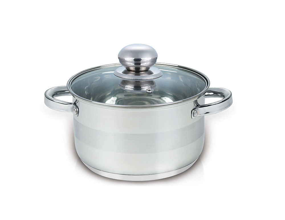 Cratiță cu capac SAPIR SP 1210 GI20, 3,9 litri, 20x12,5 cm, Fund multistrat, Inducție, Oțel inoxidabil