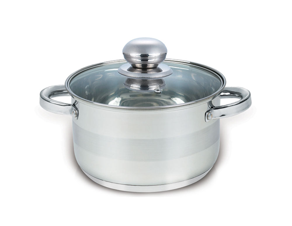 Cratiță cu capac SAPIR SP 1210 GI26, 7,8 litri, 26x15,5 cm, Fund multistrat, Inducție, Oțel inoxidabil