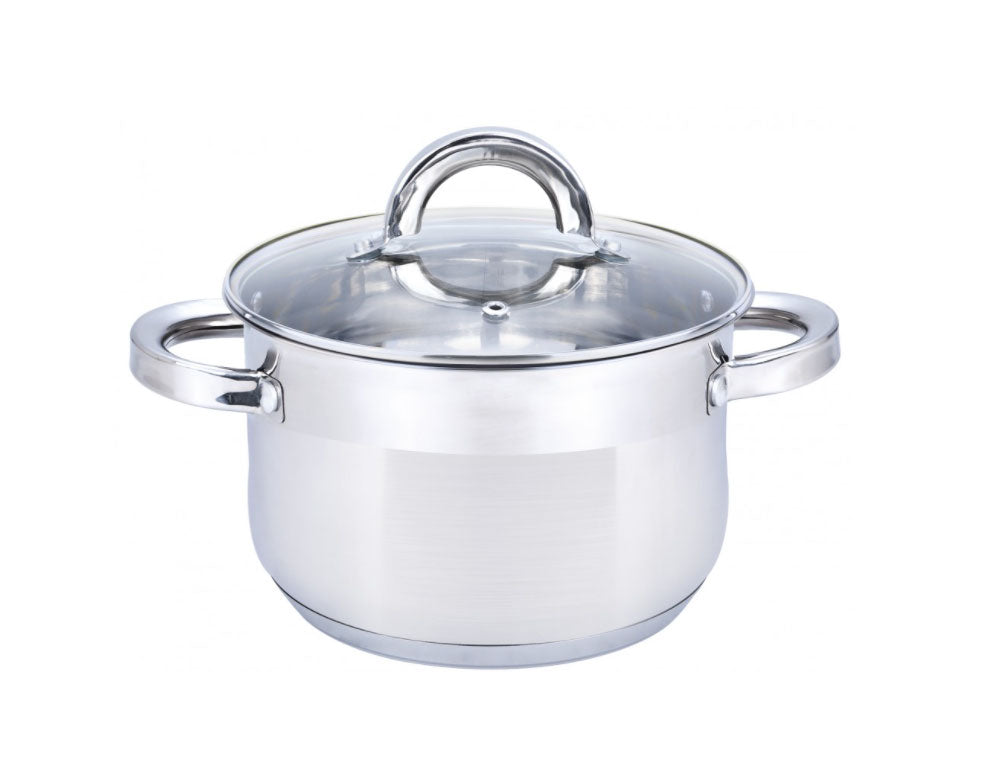 Cratiță cu capac SAPIR SP 1210, Fund multistrat, Potrivită pentru inducție, Oțel inoxidabil, Calitate superioară