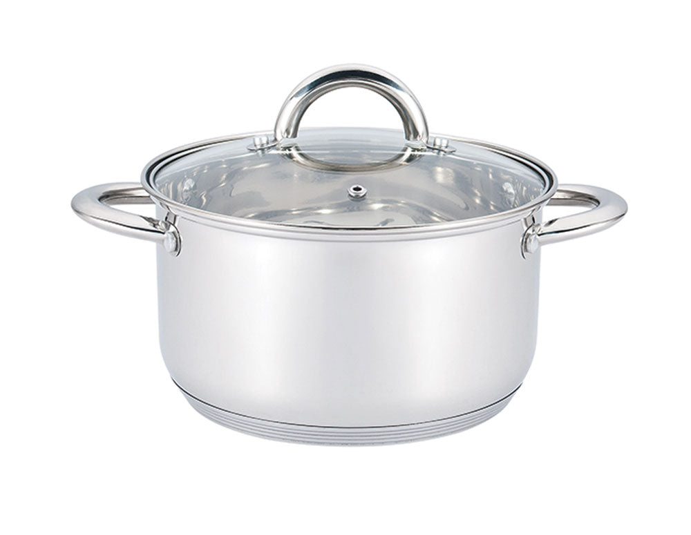 Cratiță cu capac SAPIR SP 1210 X22, 4,7 litri, 22x13,5 cm, Fund multistrat, Inducție, Oțel inoxidabil