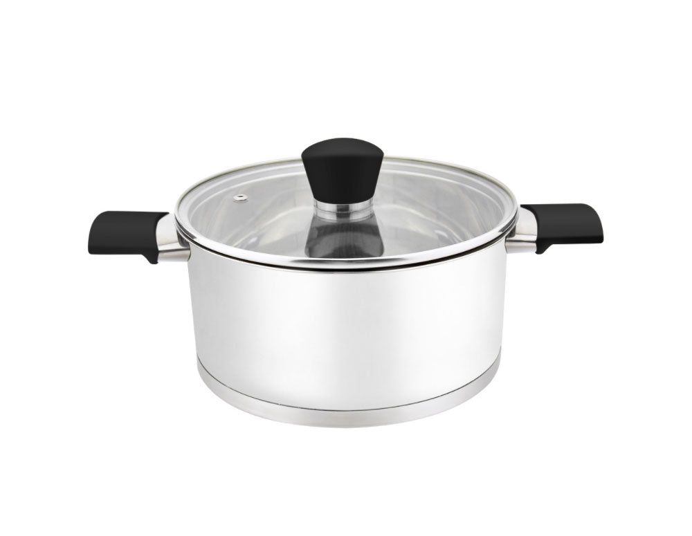 Oală cu capac ZEPHYR ZP 1210, fund multistrat, inox