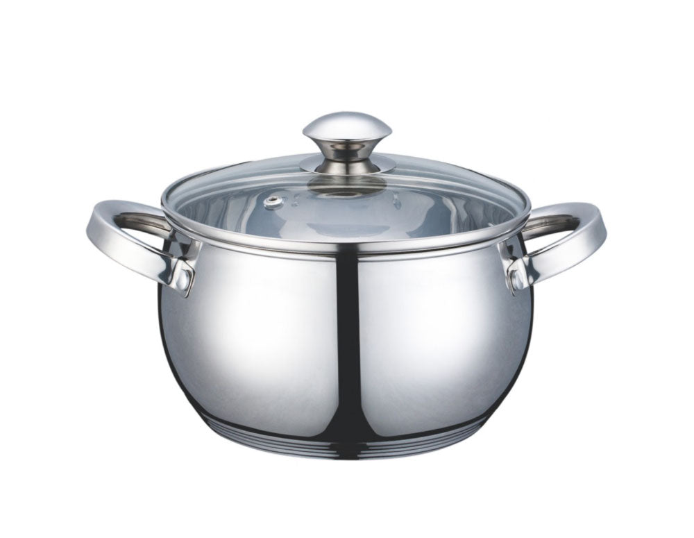 Oală cu capac OLIVER BROWN OB 1210 KI18, 2,7 litri, 18x11,5 cm, Fund multistrat, Inducție, Oțel inoxidabil