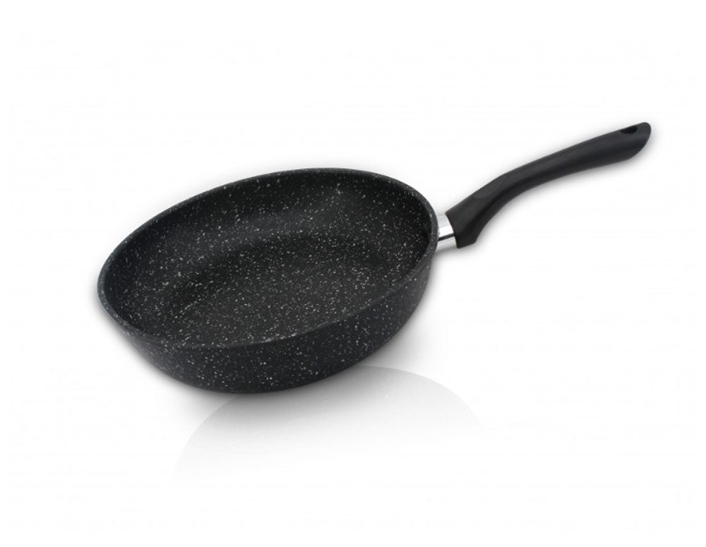 Tigaie SAPIR SP 1319 VM26D, 26 cm, acoperire cu marmură, inducție, neagră