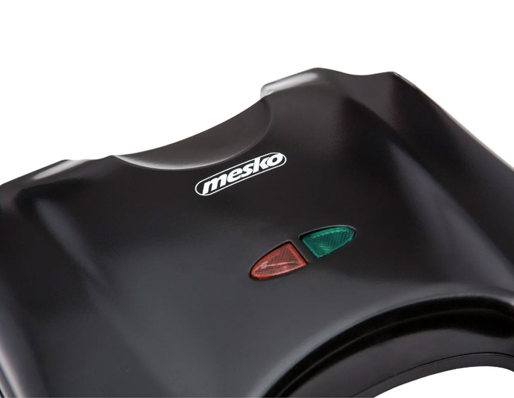 Prăjitor de sandvișuri MESKO MS 3032, 850W, Pentru 2 felii, Farfurii triunghiulare, Negru