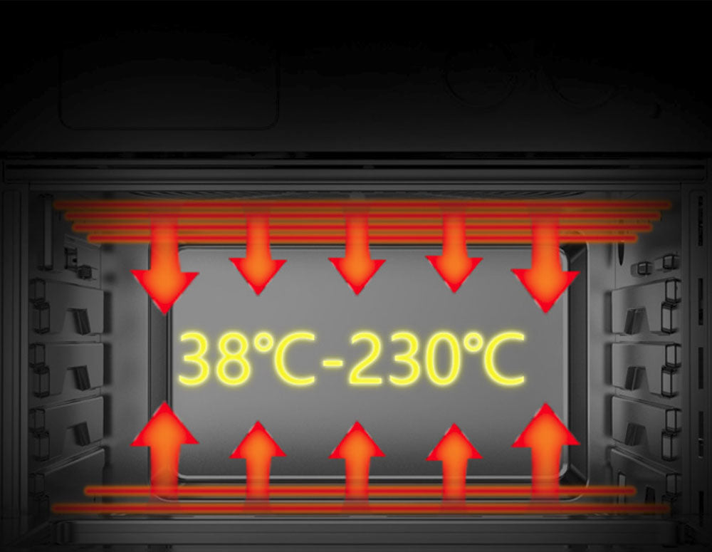Cuptor cu aer cald multifuncțional ZEPHYR ZP 1441 V Deluxe ZEPHYR, 25 litri, 1800W, 12 funcții, Temporizator, Negru