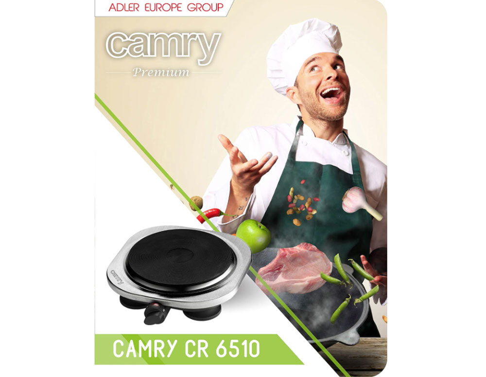 Plită electrică CR 6510, 1 zonă, 1500W, Negru