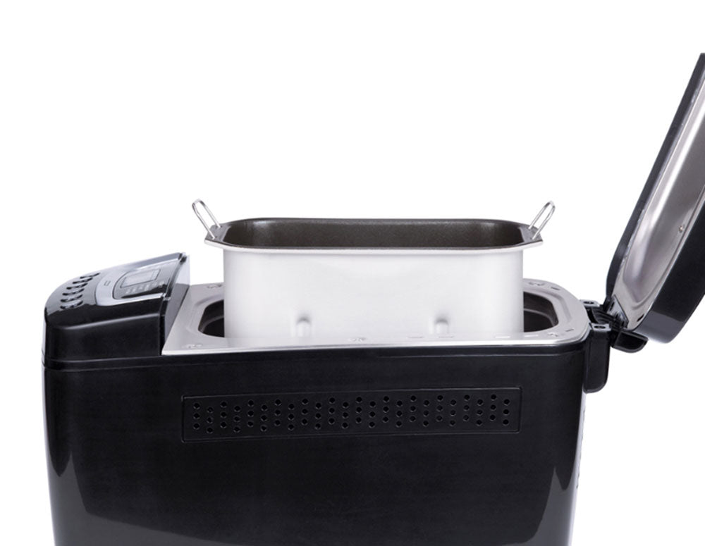 Mașină de făcut pâine cu două mixere ZEPHYR ZP 1446 E, 800W, 900-1250 g, 12 programe, Temporizator, Carte de rețete, Negru