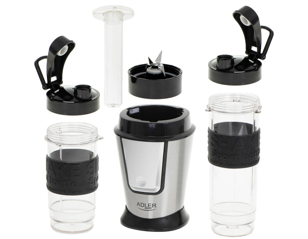Blender cu 2 recipiente portabile cu capac Adler AD 4081, 500 W, 570 ml și 400 ml