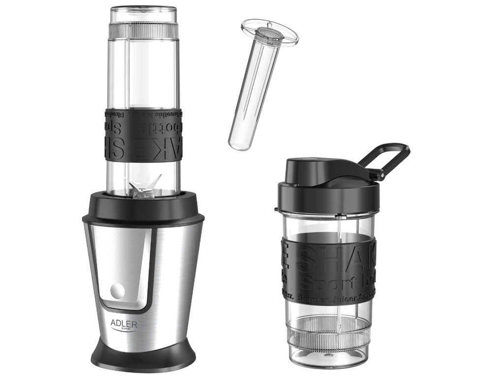 Blender cu 2 recipiente portabile cu capac Adler AD 4081, 500 W, 570 ml și 400 ml