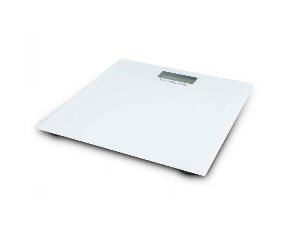 Cântar digital SAPIR SP 1650 Q, 180 kg, ecran LCD, sticlă, alb