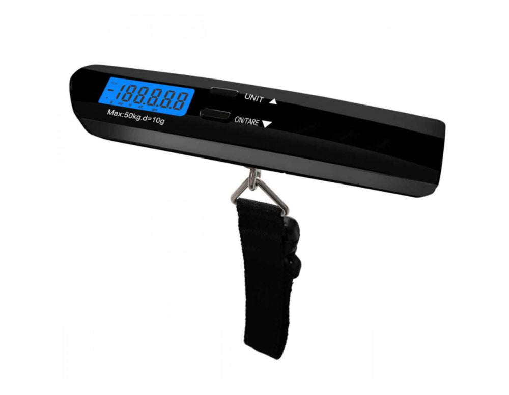 Cântar digital pentru bagaje SAPIR SP 1652 A, Până la 50 kg, Afișaj LCD, Negru