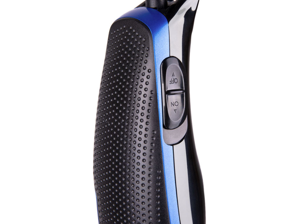 Mașină de tuns ZEPHYR ZP 1810 AG, 4 accesorii, negru/albastru