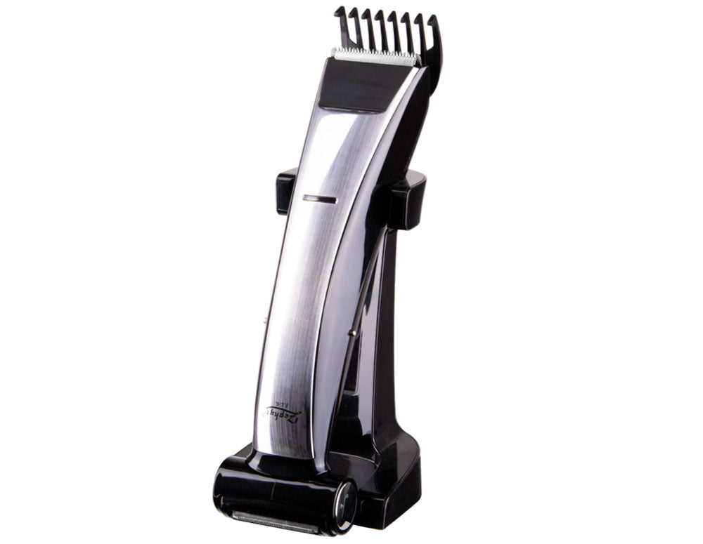 Mașină de tuns și de ras 2 în 1 ZEPHYR ZP 1810 G, Turbo, Accesorii, Fără fir, Rezistent la apă, Argintiu