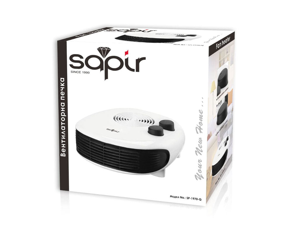 Cuptor cu ventilator SAPIR SP 1970 Q, 2000W, 3 niveluri, Protecție la supraîncălzire, Alb