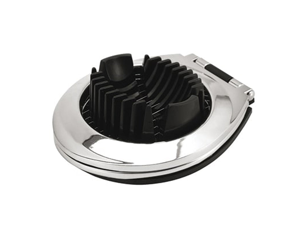 Feliator dublu pentru ouă KINGHOFF KH 1165, 12x9,5 cm, Negru/argintiu