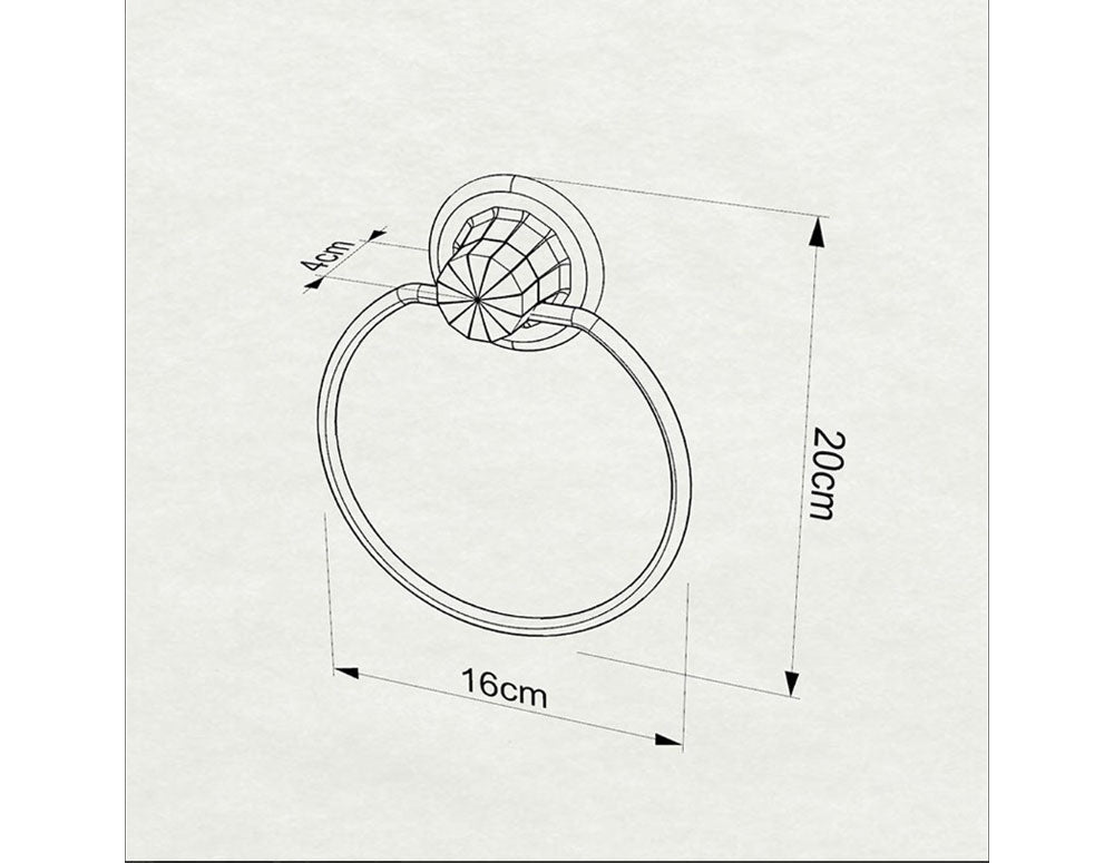 Suport prosoape TEKNO TEL DM-235W cu ventuză