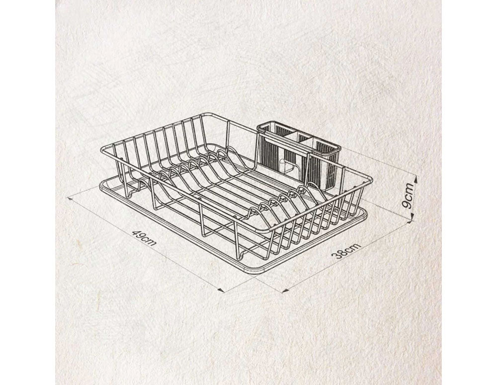 Uscător Tekno Tel KB 003, 49x38x9 cm, 1 nivel, auriu