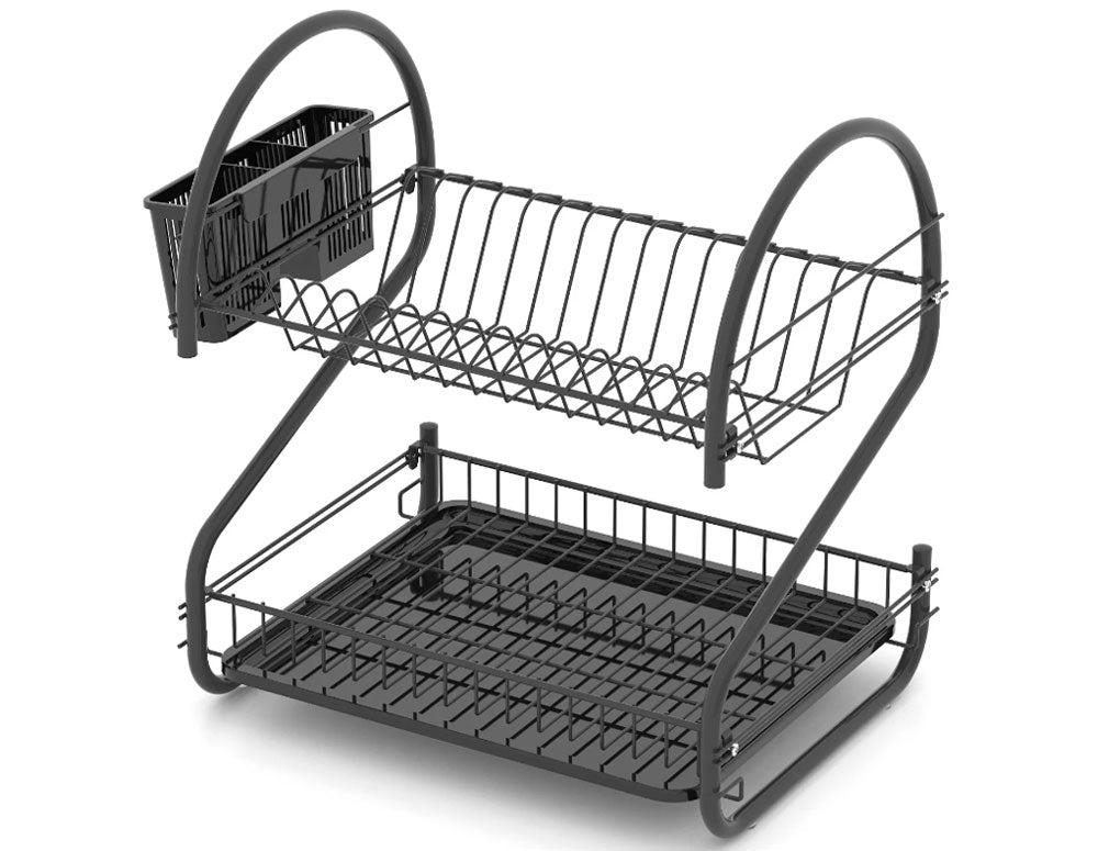 uscător de vase, TEKNO TEL KB-018B, 2 niveluri negru