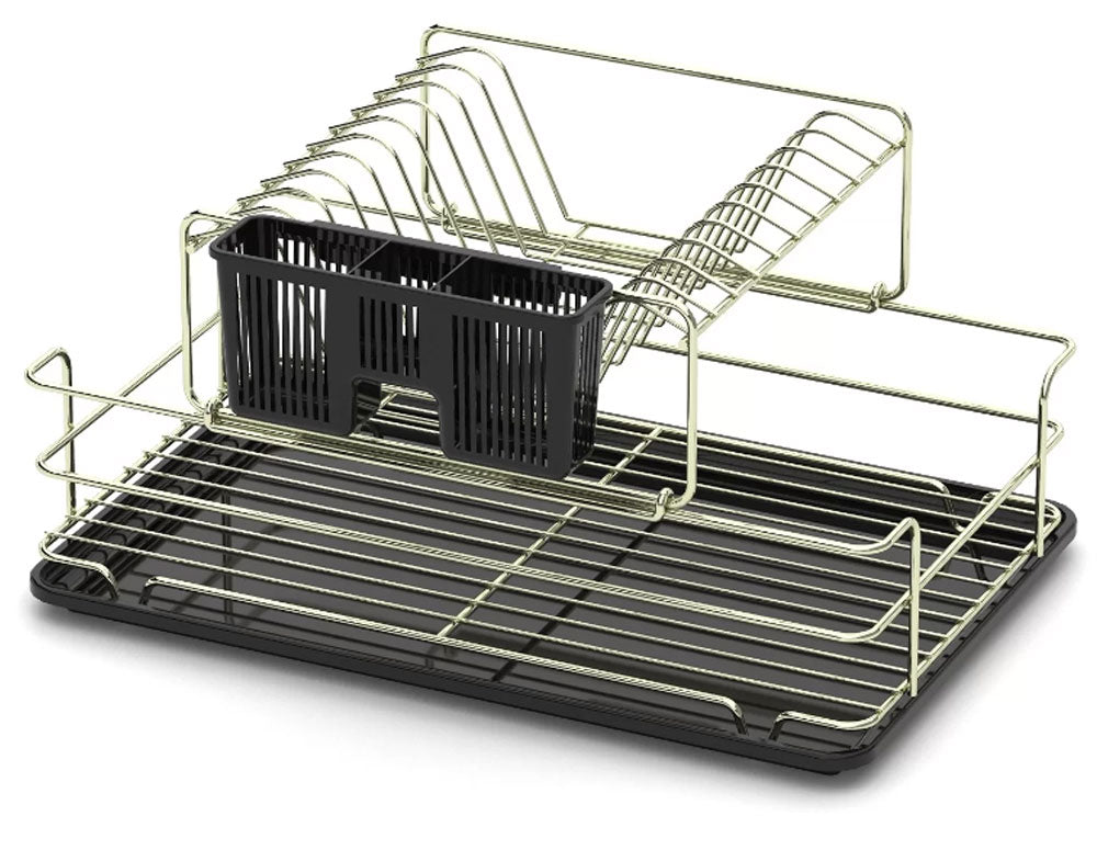 USCĂTOR DE VASE TEKNO TEL KB-015G, 2 niveluri, auriu