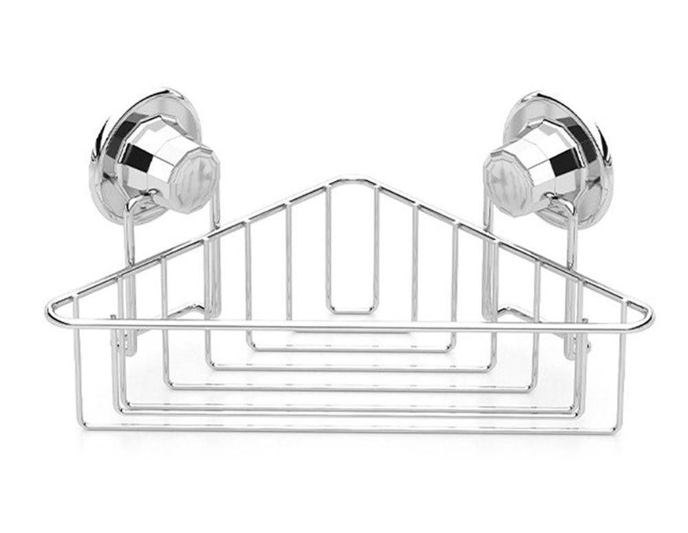 Raft de baie cu un singur nivel - colțar TEKNO TEL TR DM 251, 21x21x15 cm, Aspirator, Crom