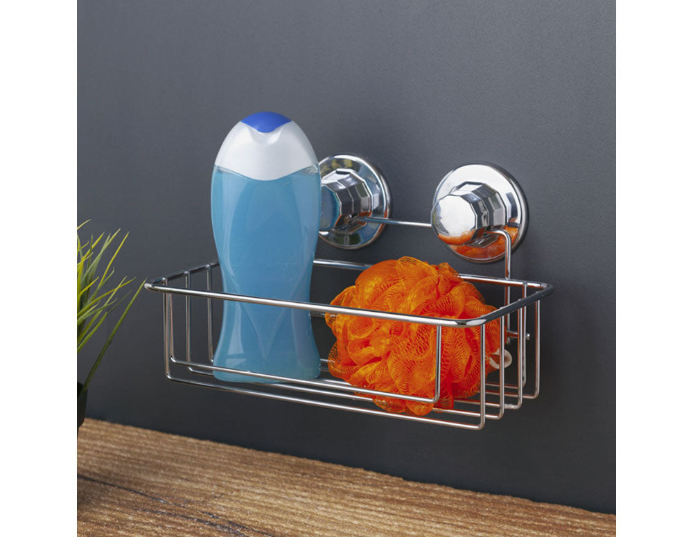 Raft de baie cu un singur nivel TEKNO TEL TR DM 254, 25x15x15 cm, Aspirator, Argintiu