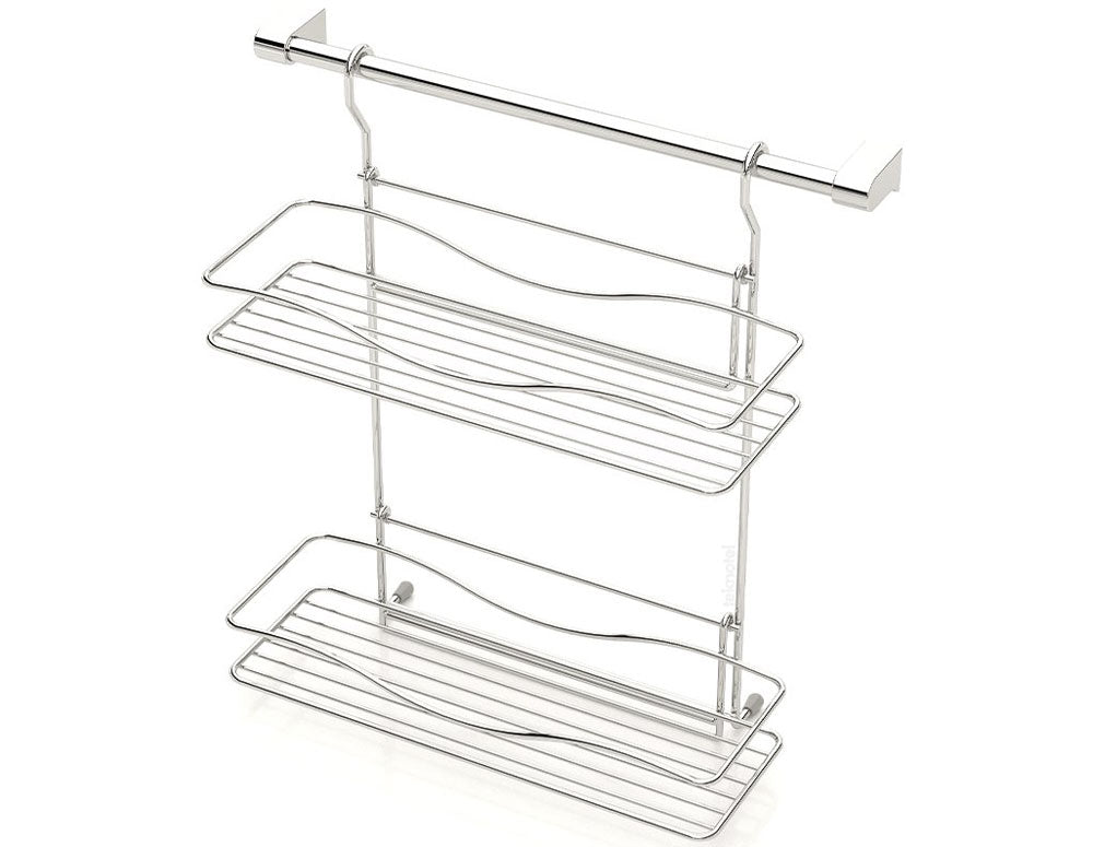 RAFT TEKNO TEL MG-042, 2 niveluri, cu șină, cromat