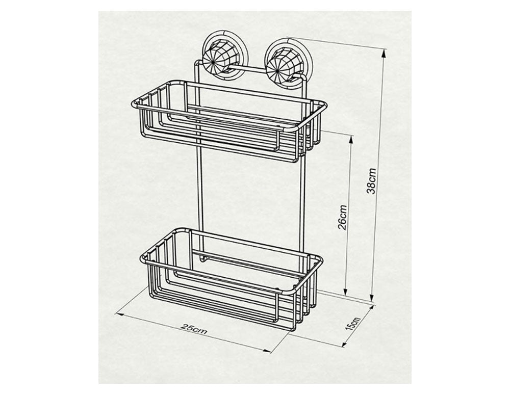 RAFT TEKNO TEL DM-256 2 niveluri/vid alb