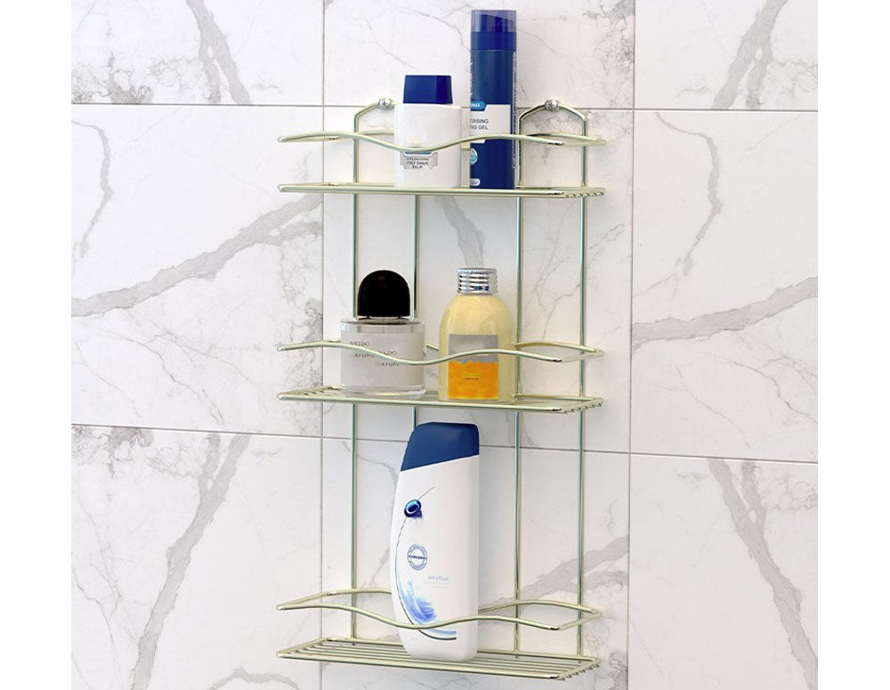 SUPORT BAIE TEKNO TEL BK-013G, 3 niveluri, auriu