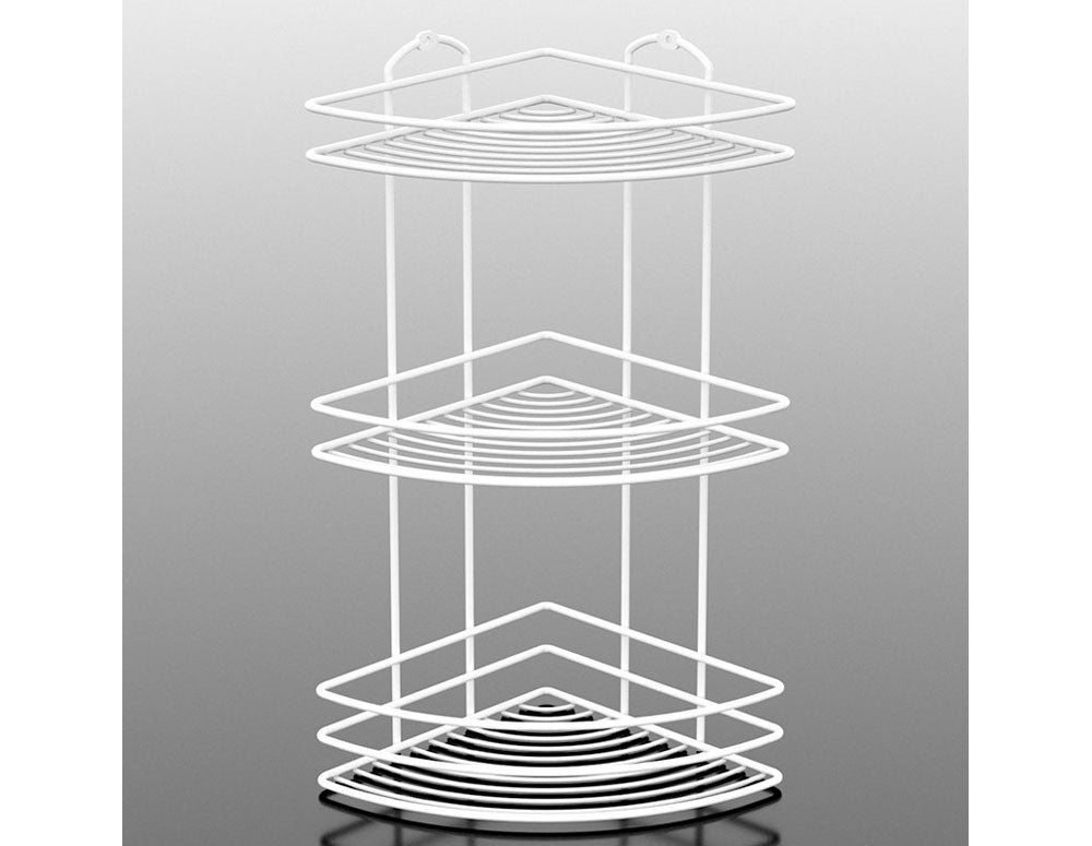 SUPORT BAIE TEKNO TEL BK-023W 3 niveluri/colț alb