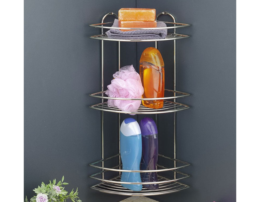 SUPORT BAIE TEKNO TEL BK-023G, 3 niveluri, colț, auriu