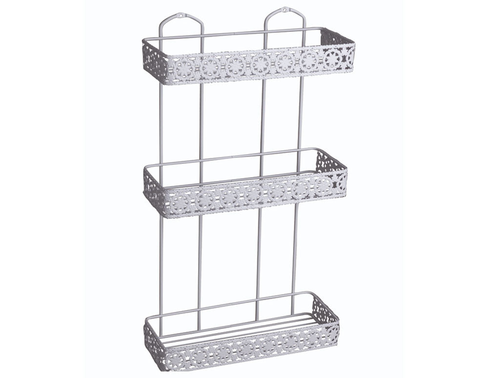 SUPORT BAIE TEKNO TEL BK-079W 3 niveluri cu decor/alb