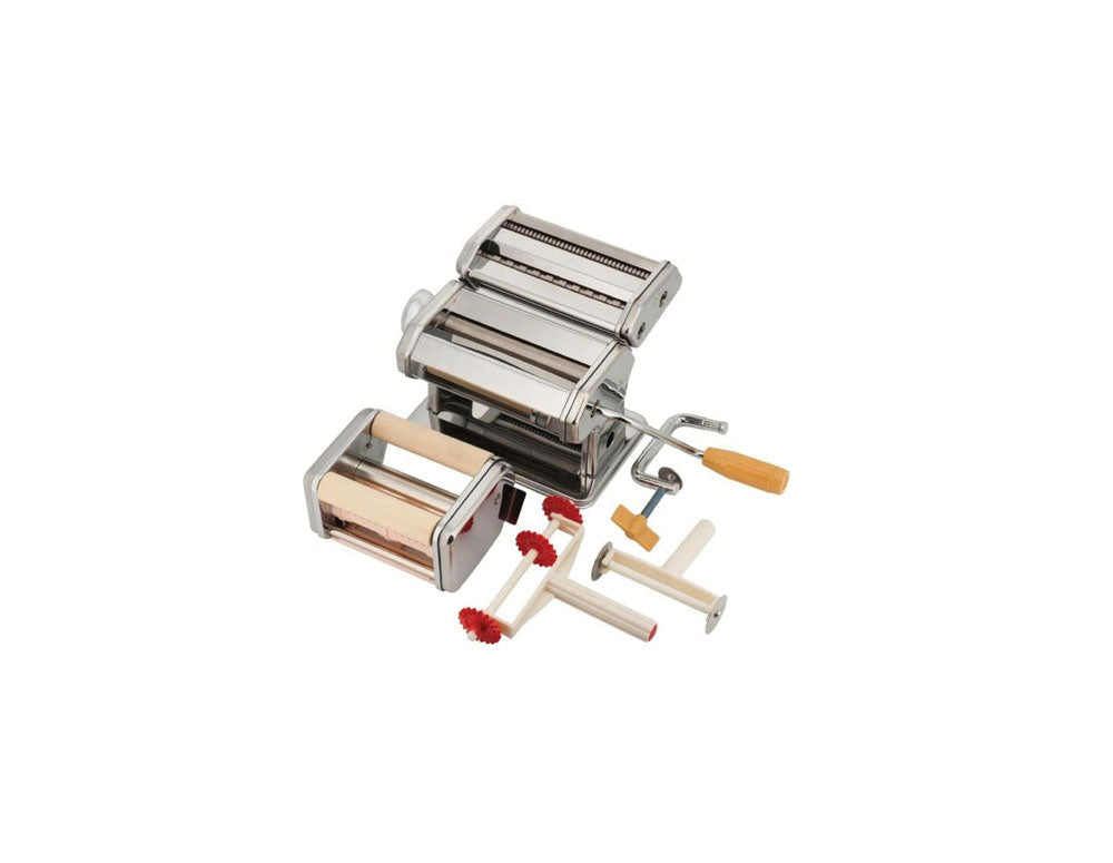 Aparat pentru paste proaspete ZILNER ZL 5210, Accesorii pentru spaghete, fettuccine, lasagna, tagliatelle, ravioli, Inox