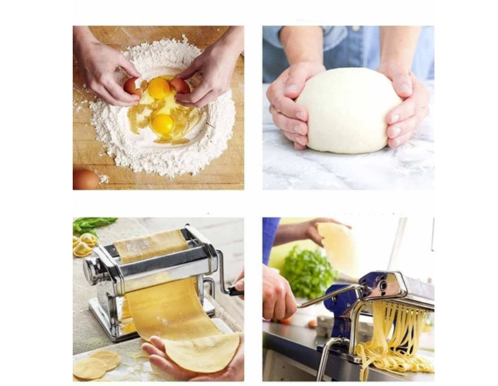 Aparat pentru paste proaspete ZILNER ZL 5210, Accesorii pentru spaghete, fettuccine, lasagna, tagliatelle, ravioli, Inox