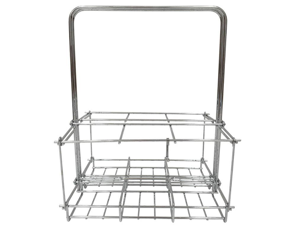 Suport pliabil pentru sticle Kikkerland sp-BA50, cu picioare, cromat