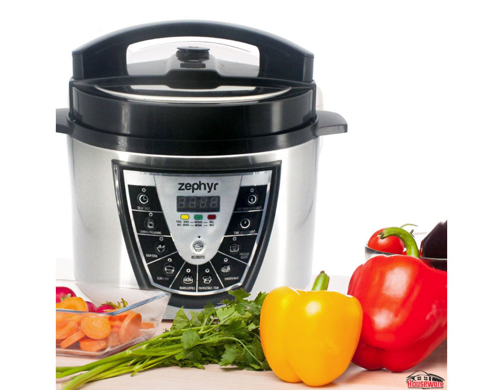 Multiotor sub presiune 7 în 1 ZEPHYR ZP 1985 D6, 1000 W, 6 litri, Temporizator, Pornire întârziată, Negru/Gri