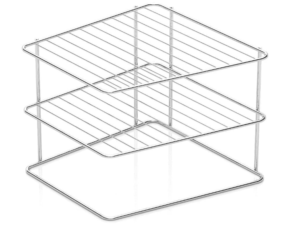 SUPORT PLUTA TEKNO TEL KB-091, 2 niveluri, 25*25*19cm, cromat