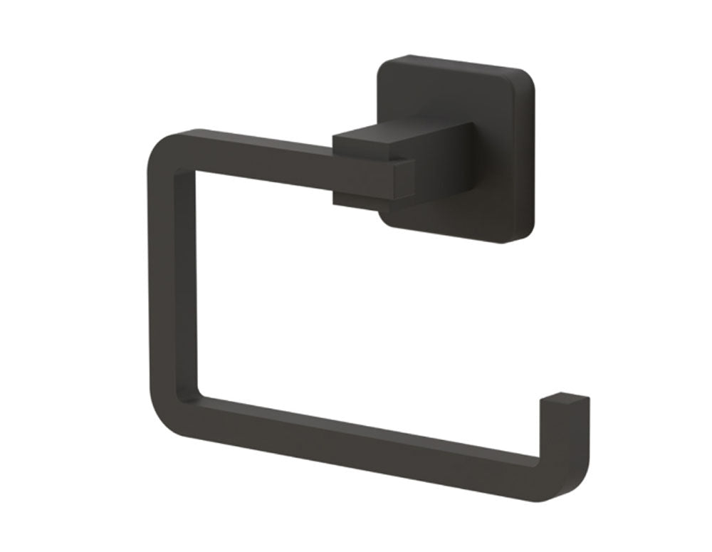 Suport hârtie igienică TEKNO TEL TR MG 394B, 15x6x9 cm, Montare cu diblu, Negru mat